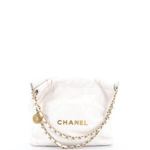 Chanel Small 22 Chain Hobo Quilted Calfskin